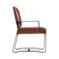 50's Americana Leather Easy Chair