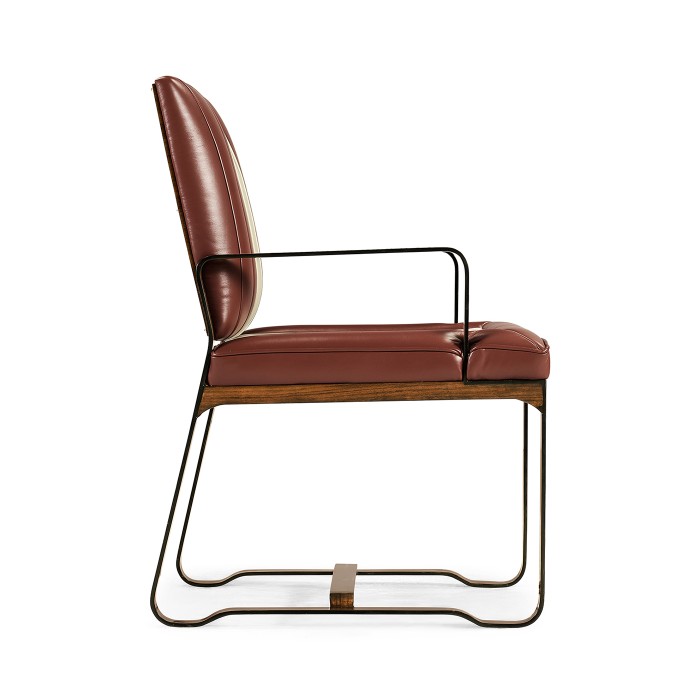 50's Americana Leather Easy Chair