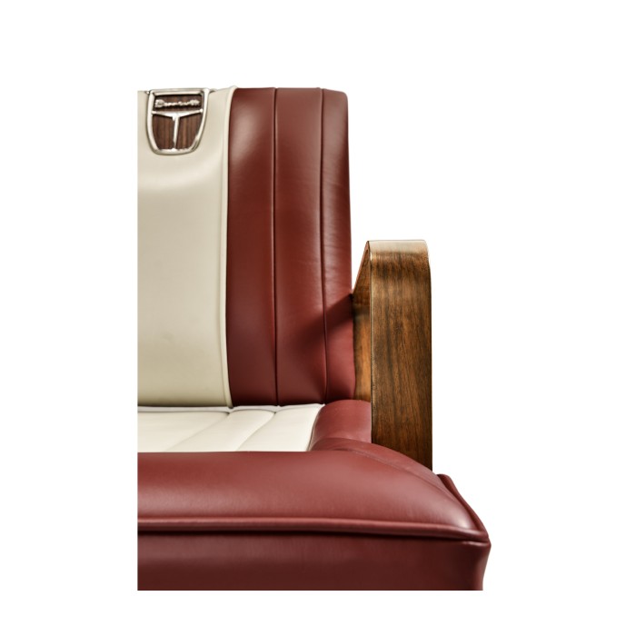 50's Americana Leather Easy Chair