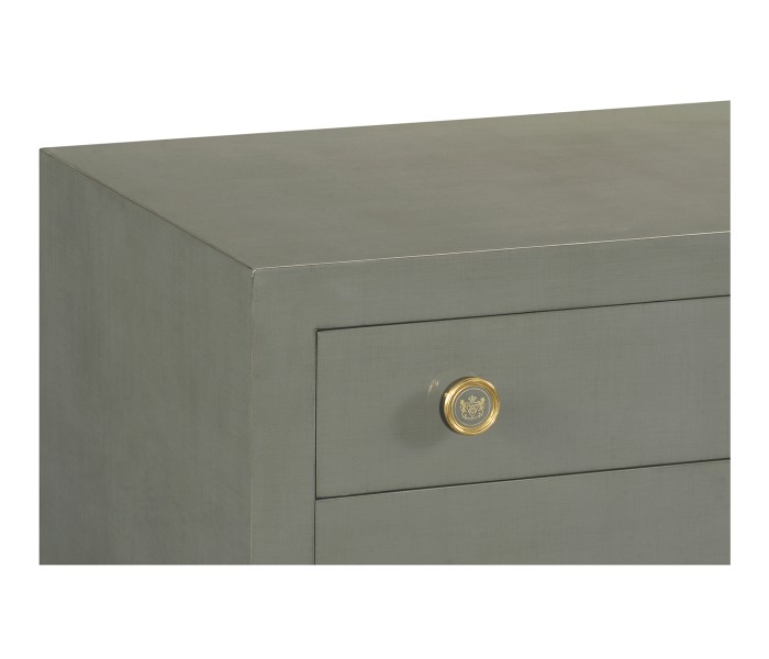 Slate & Gold Double Low Chest 