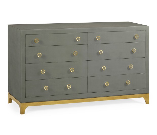 Slate & Gold Double Low Chest 