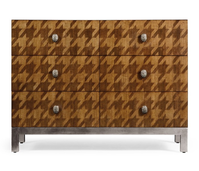 Houndstooth Chest of Drawers