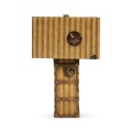 Striped Travel Trunk Style Table Lamp