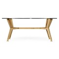 Midcentury Style Rectangular Oak Coffee Table