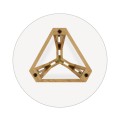 Oak Architectural Circular Side Table 24