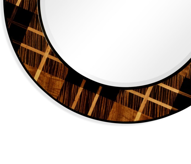 Hand Inlaid Tartan Porthole Mirror 28
