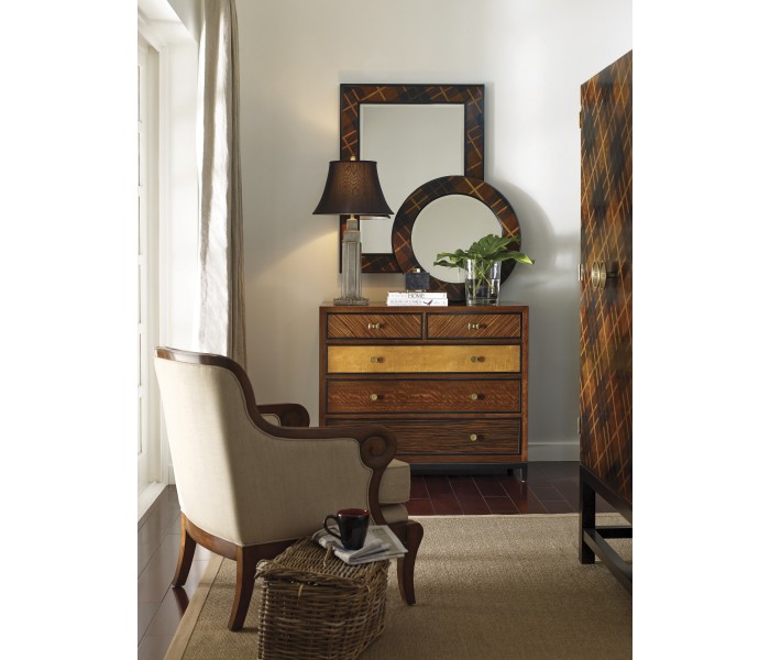 Hand Inlaid Tartan Porthole Mirror 28