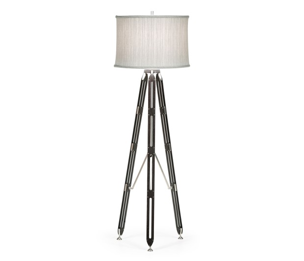 Black Mocha Oak Architectural Floor Lamp 64