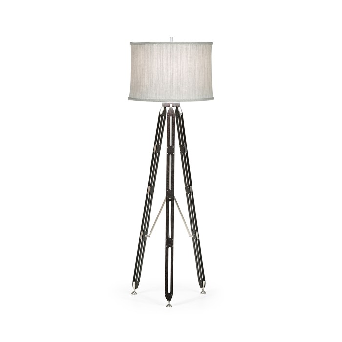 Black Mocha Oak Architectural Floor Lamp 64