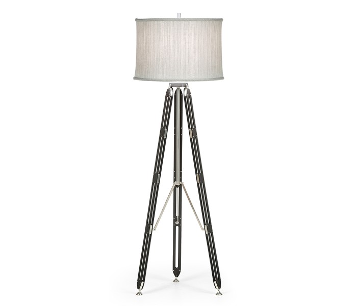 Black Mocha Oak Architectural Floor Lamp 64