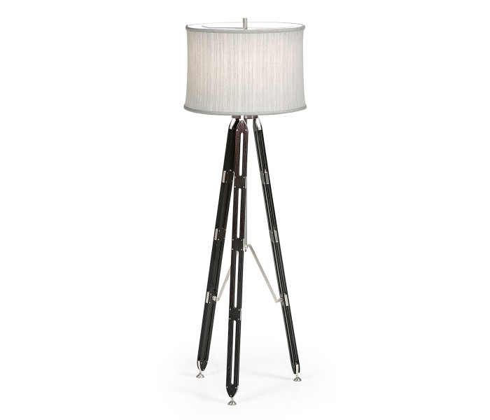 Black Mocha Oak Architectural Floor Lamp 64