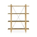 Four-Tier Oak Architectural Étagère
