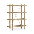 Four-Tier Oak Architectural Étagère