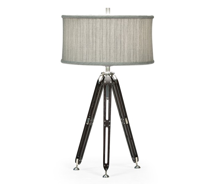 Black Mocha Oak Architectural Table Lamp 28