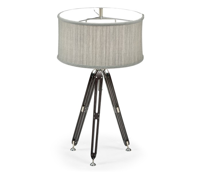 Black Mocha Oak Architectural Table Lamp 28