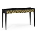 Classic Ebony & Ivory Herringbone Console Table