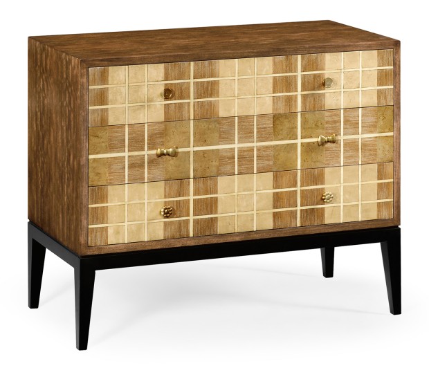 Pale Tartan Chest of Drawers