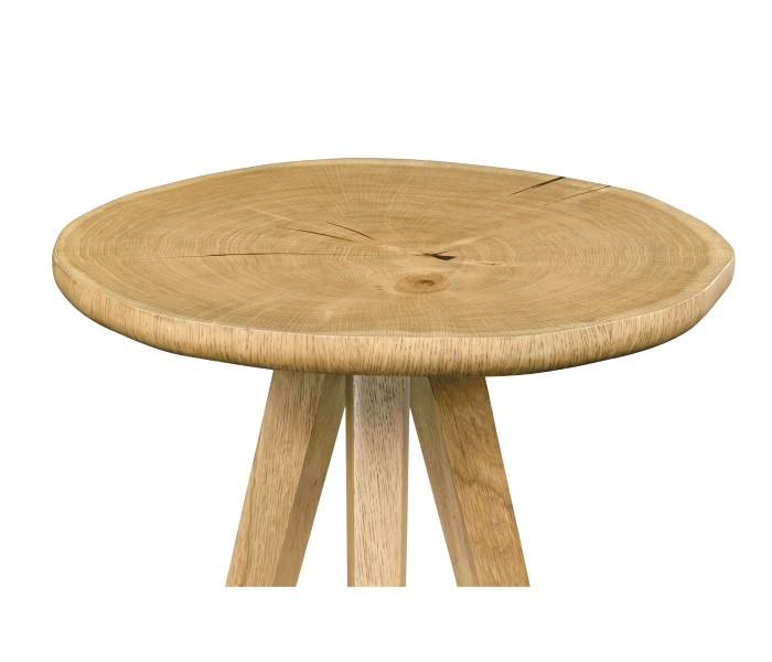 Oak & Oyster Side Table
