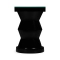 Smoky Black round wine table