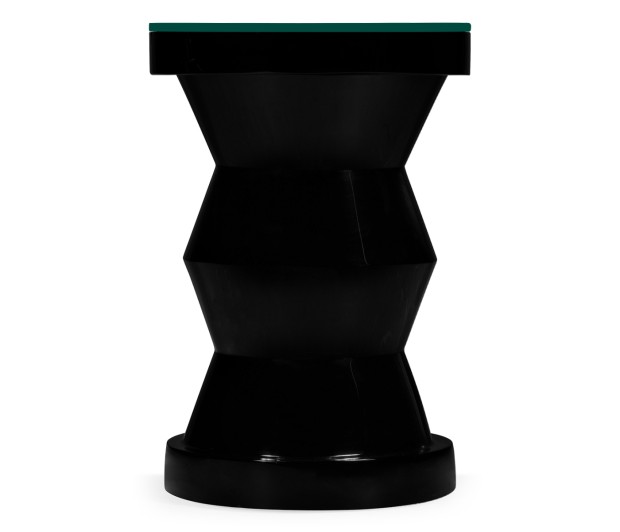 Smoky Black round wine table
