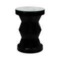 Smoky Black round wine table