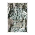 Round Geometric Faux Black & Grey Marble Wine Table