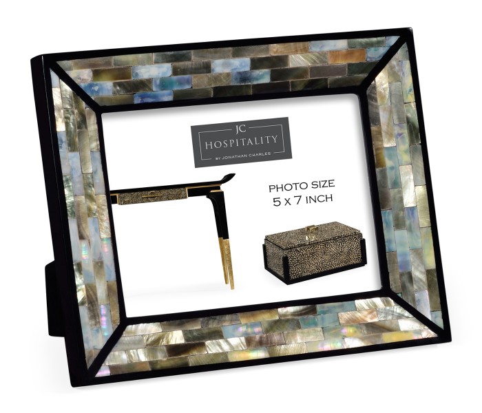Rectangular Mother of Pearl Picture Frame (5