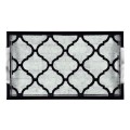 Rectangular Black & Eggshell Tray