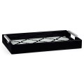 Rectangular Black & Eggshell Tray