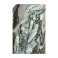 Round Faux Black & Grey Marble Wine Table