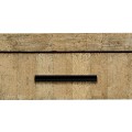 Brown Brick Eggshell End Table with Drawer