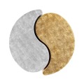 Circular Two-Piece Yin & Yang Gilded & Silver Drinks Table