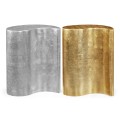 Circular Two-Piece Yin & Yang Gilded & Silver Drinks Table
