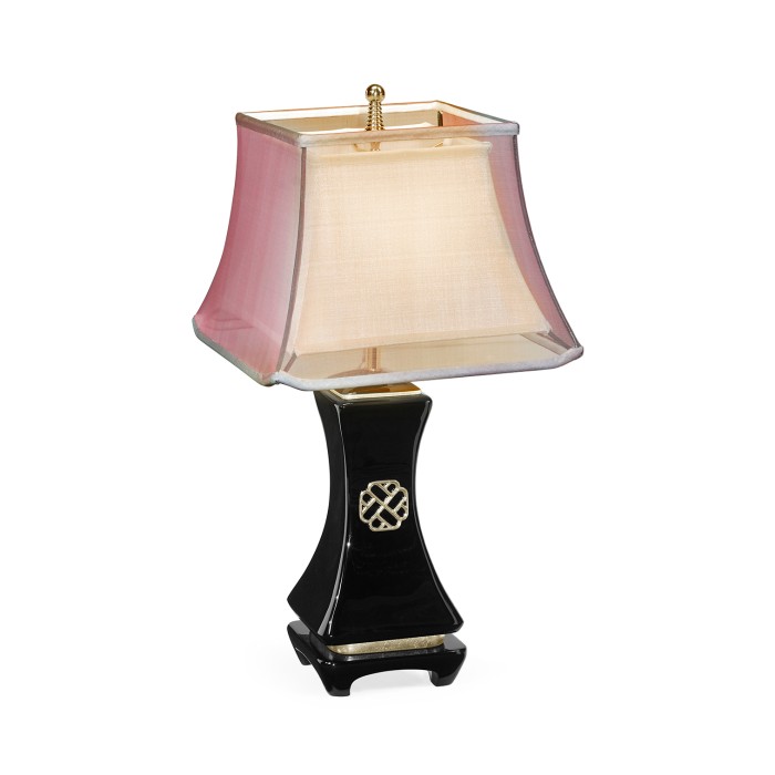 Urban Zen Smoky Black Table Lamp