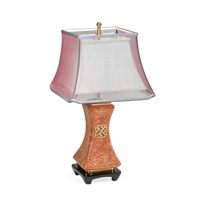Urban Zen Scarlet Eggshell Table Lamp
