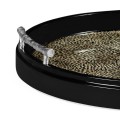 Duo Circular Black Eggshell Tray
