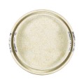Duo Circular Yellow Eggshell Tray