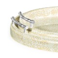 Duo Circular Yellow Eggshell Tray
