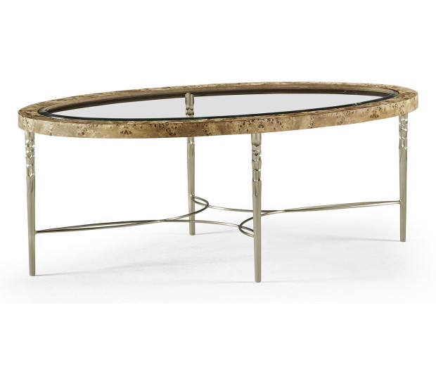 Fulgurite Golden Amber Cocktail Table