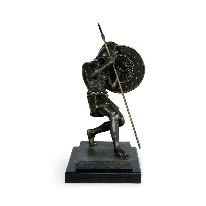 Pair of Dark Bronze Combatant Bookends