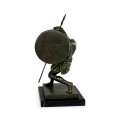 Pair of Dark Bronze Combatant Bookends