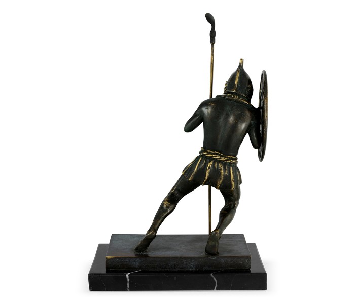 Pair of Dark Bronze Combatant Bookends