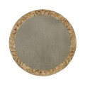 Fulgurite Golden Amber Round Side Table
