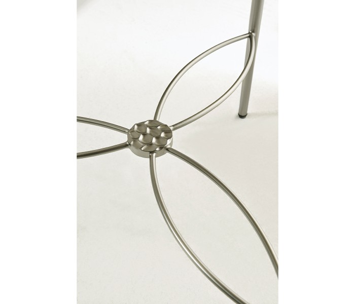 Fulgurite Golden Amber Round Side Table
