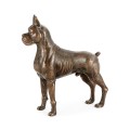 Copper Toned Bronze Boxer Dog