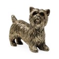 Light Antique Brass Yorkshire Terrier Dog