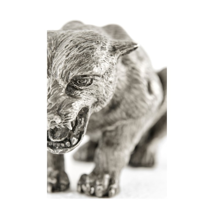 Antique White Brass Panther