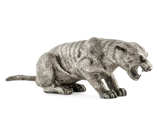 Antique White Brass Panther