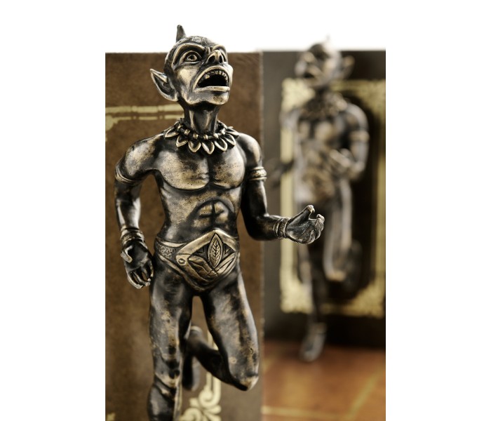 Pair of Antique Dark Bronze Elf Bookends
