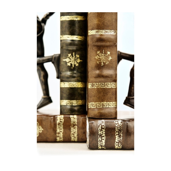 Pair of Antique Dark Bronze Elf Bookends